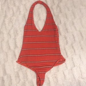 Body suit halter top🧡❤️